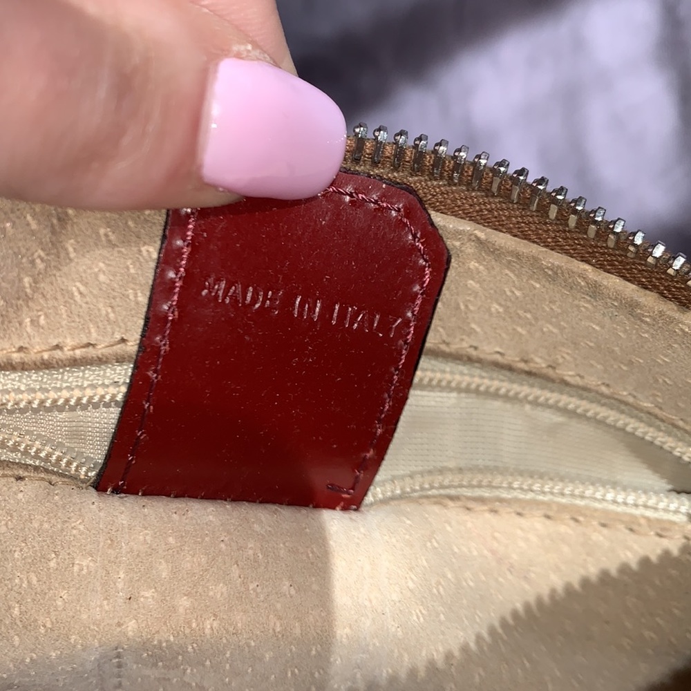 💯 Authentic BURBERRY Haymarket Check Small Crossbody Clutch Bag Red - Picture 7 of 7